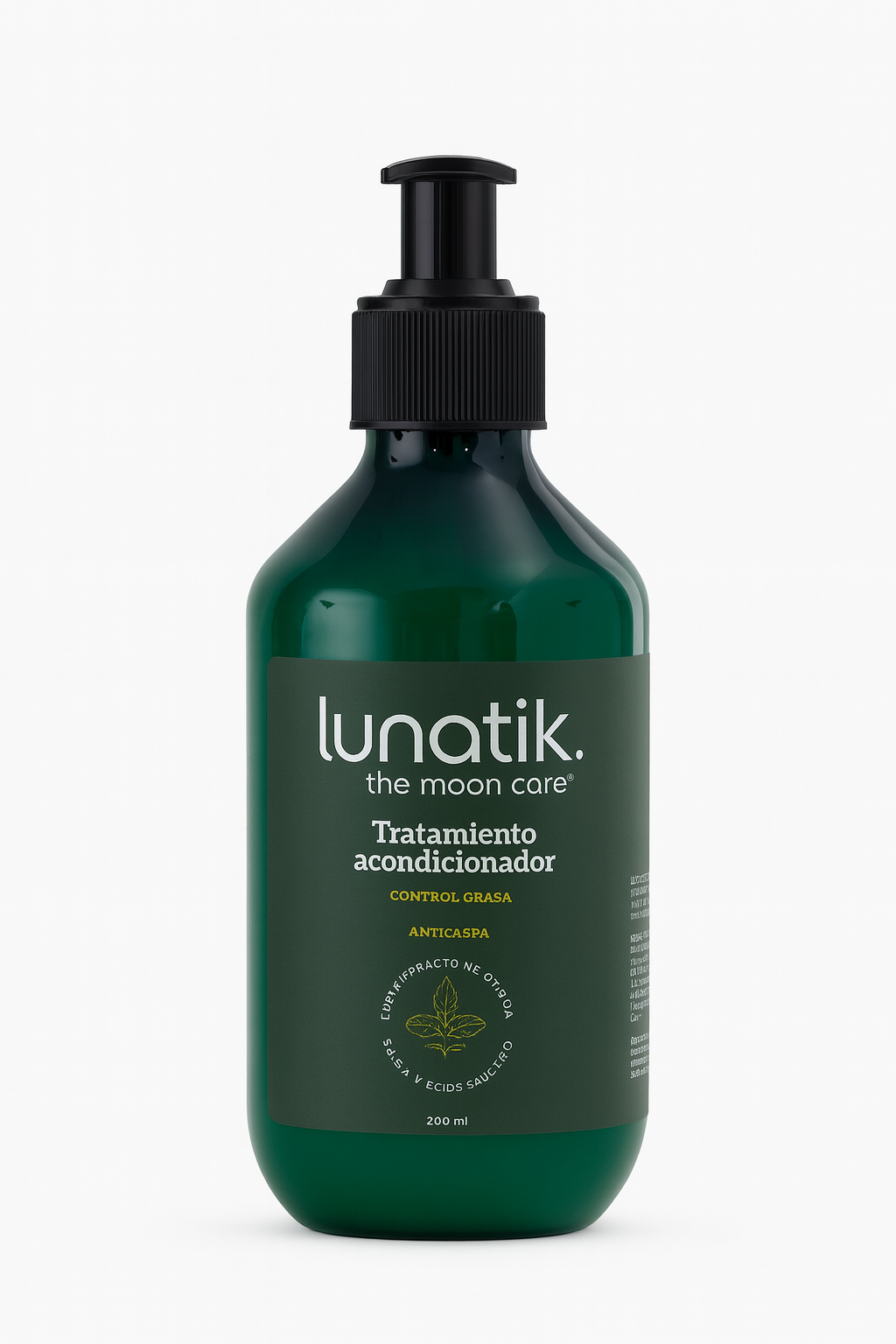 Tratamiento Acondicionador Lunatik Control Grasa y Anticaspa – 250 ml