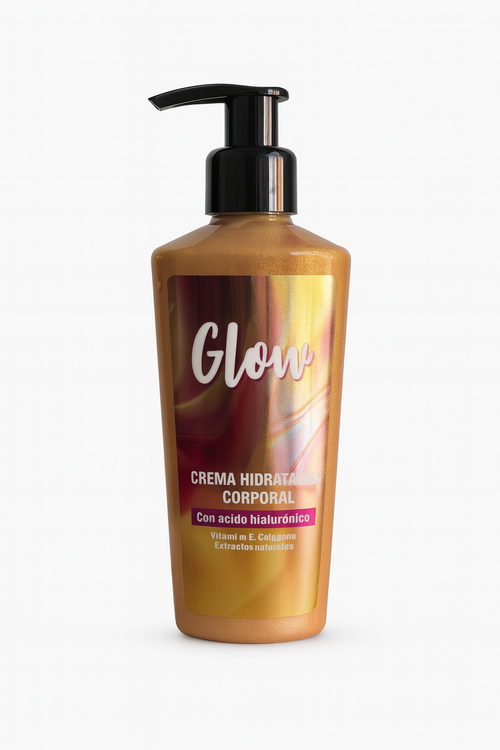 Crema Hidratante Corporal Glow – Con ácido hialurónico - 300 ML