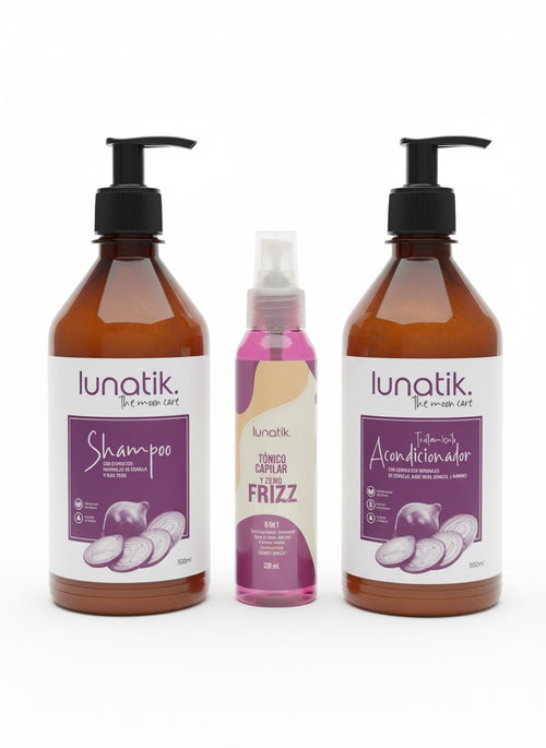 Kit Capilar De Cebolla. (tratamiento + Shampoo + Tónico)