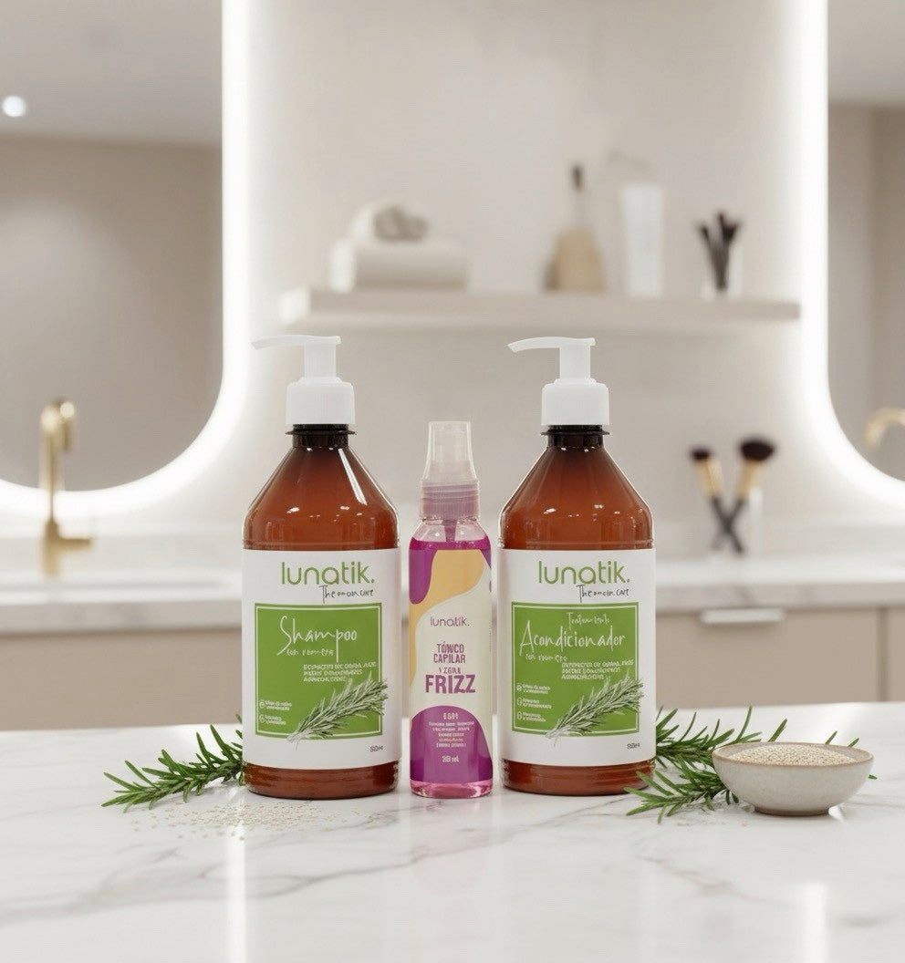 Kit Capilar De Romero. (tratamiento + Shampoo + Tónico)