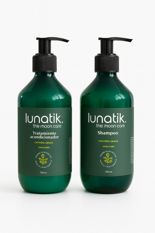 Kit Capilar Lunatik Control Grasa & Anticaspa – 250 ml c/u